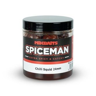 Boilie v dipu Mikbaits Spiceman Chilli - Squid 250ml