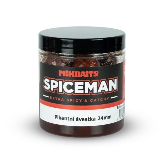 Boilie v dipu Mikbaits Spiceman Pikantní švestka 250ml