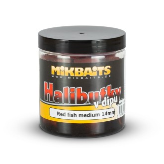Halibutky v dipu Mikbaits Red Fish - Halibut
