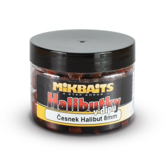 Halibutky v dipu Mikbaits Česnek - Halibut