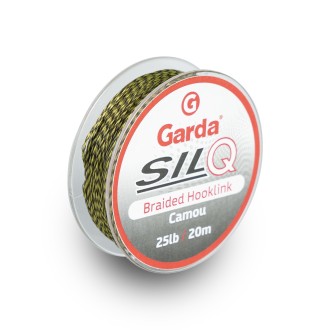 Garda návazcové materiály SILQ pletený camou 20m 25lb