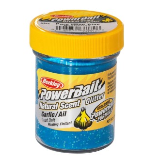 PowerBait® Trout Bait Natural Glitter Garlic 50g Blue