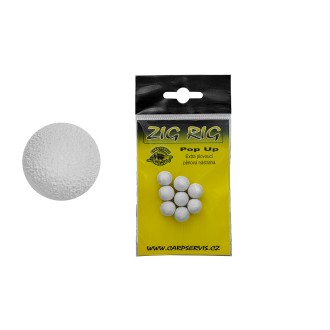 Pěnová nástraha Pop Up/10 mm/bílá