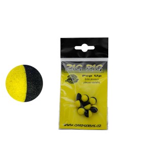 Pěnová nástraha Pop Up/10 mm/žlutočerná