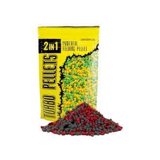 Turbo Pellets 2v1 - 500 g/3 mm/Jahoda-Ryba
