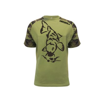 Tričko Carp Servis kapr - military/S