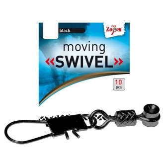 Karabina s obratlíkem a průjezdem Moving Swivel - vel.M