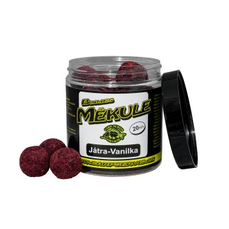 Boilies Měkule - 140 g/20 mm/Játra-Vanilka
