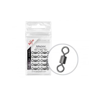Obratlík Rolling Swivel with X-Pattern - 10 ks/vel.6