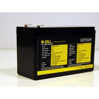 Lithiová baterie Mivardi M-CELL 12V 18Ah + 5A nabíječka
