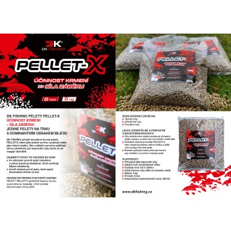 Pelety z mláta Dk Fishing Pellet-X 8mm 5kg