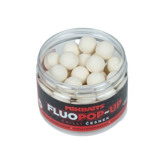 Mikbaits Plovoucí fluo boilie 150ml Chilli Česnek