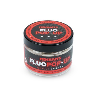 Mikbaits Plovoucí fluo boilie 150ml Chilli Česnek