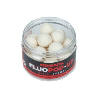 Mikbaits Plovoucí fluo boilie 150ml Chilli Česnek