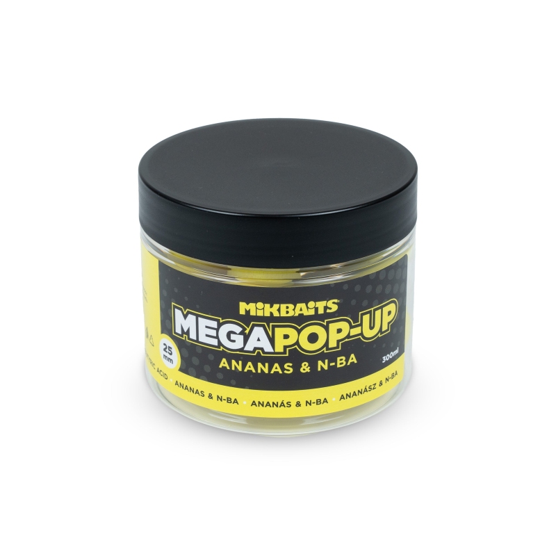 Plovoucí fluo boilie Mikbaits Mega 25mm 300ml
