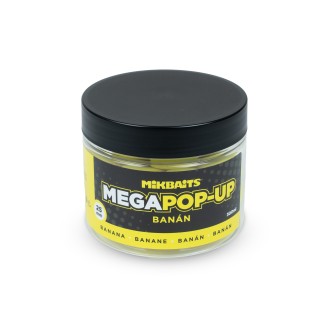 Mikbaits Mega Plovoucí fluo boilie 300ml Banán