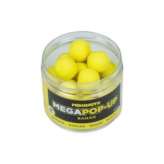 Mikbaits Mega Plovoucí fluo boilie 300ml Banán