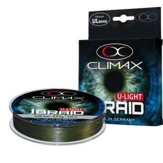 Pletená šňůra Climax iBraid U-Light zelená oliva 135m - Průměr: 0,04mm / 3kg