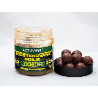 Boosterované Boilie Jet Fish Legend Range Seafood - Švestka / Česnek 250ml