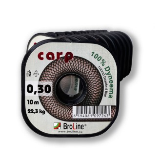 Carp Dyneema - kulatá/tm.zelená/10 m/0,45 mm/39,0 kg