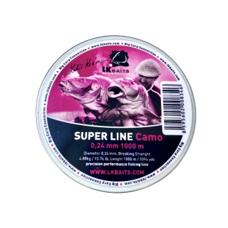 LK Baits vlasec Super Line Camo 0,28mm 1000m