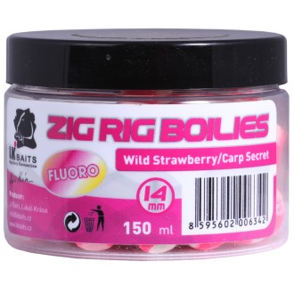 LK Baits Zig Rig Boilie Wild Strawberry/Carp Secret 14mm, 150 ml