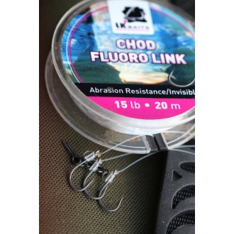 LK Baits tuhý návazcový materiál Chod Fluoro Link 15lb 20m