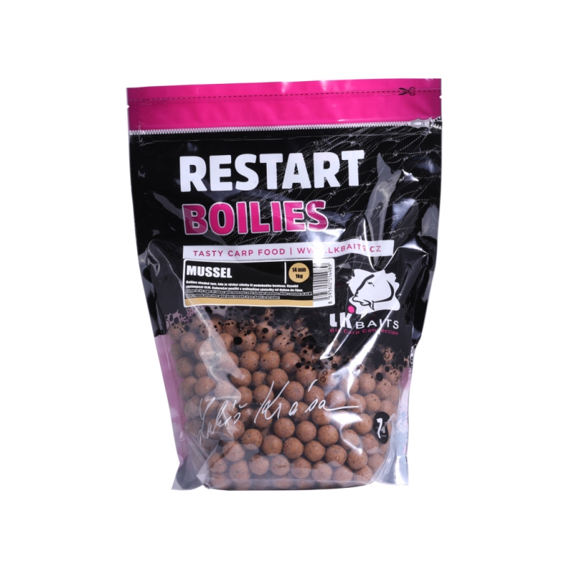 Boilie LK Baits ReStart Mussel 14mm 1kg
