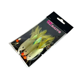 LK Baits Návazec na moře Hokkai Rig 5/0 0,70/0,60mm Lumino žlutý