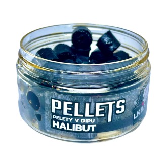 LK Baits Pelety v dipu Halibut 12mm, 60g