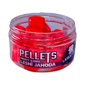 LK Baits Pelety v dipu Lesní Jahoda 17mm, 60g