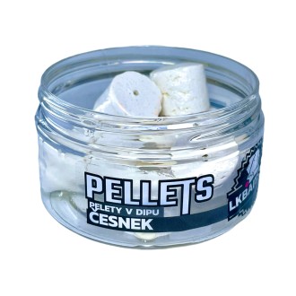 LK Baits Pelety v dipu Česnek 17mm, 60g