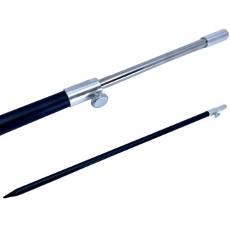 LK Baits vidlička Aluminium se závitem, černá 50-90cm