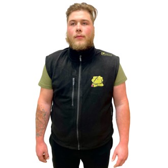 LK Baits vesta Exit Fleece unisex černá