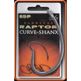 ESP háčky bez protihrotu Curve Shanx Barbless vel. 10