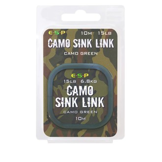 ESP návazcová šňůrka Camo Sink Link Green 15lb 10m