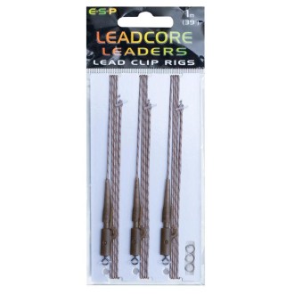 ESP návazce Leadcore Lead Clip 1m Sandy Gravel
