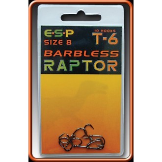 ESP háčky bez protihrotu Raptor T6 Barbless
