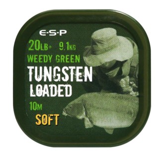 ESP šňůrka Tungsten Loaded 10m 20lb 9,1kg Weedy Green Soft