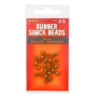 ESP gumové korálky Rubber Shock Beads Camo Brown 5mm