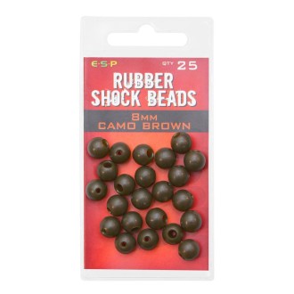 ESP gumové korálky Rubber Shock Beads Camo Brown 8mm