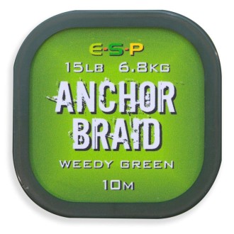 ESP návazcová šňůrka Anchor Braid Weedy Green 15lb, 10 m