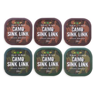 ESP návazcová šňůrka Camo Sink Link Green 10m