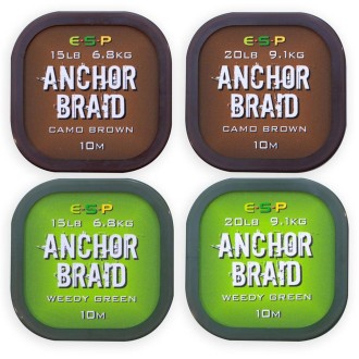 ESP návazcová šňůrka Anchor Braid Weedy Green 10m