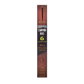 ESP návazec Gripper Combi Rigs 6 Brown Barbless
