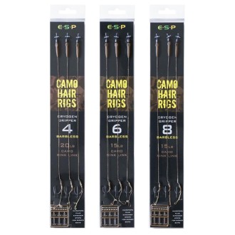 ESP návazce Camo Hair Rig Gripper Barbless
