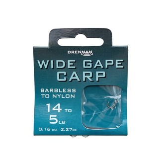 Drennan návazce Wide Gape Carp barbless vel. 16 / 4lb