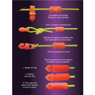 Drennan spojky Elastic Connector - medium