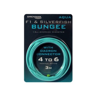 Drennan guma F1 & Silverfish Bungee - Aqua 4 to 6