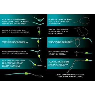 Drennan guma F1 & Silverfish Bungee - Aqua 4 to 6